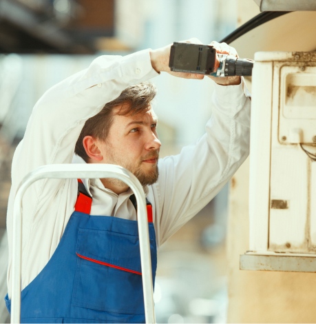 Technician working